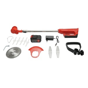 Motocoasa electrica 850W extensibila, baterie litiu 21V/3000 mAh, viteza 18000 r/min accesorii incluse, DISPM86 - Img 2