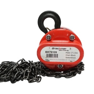 Palan manual cu lant 2.5m, sarcina maxima 1000 kg, carlig cu siguranta, Cod: BK76109, Breckner Germania - Img 4