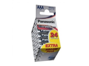 PANASONIC AAA/micro baterii alcaline de lungă durată 1,5 V (24 buc)