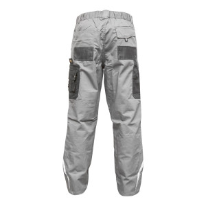 Pantaloni de lucru, poliester cu bumbac, gri cu negru, L, Cod: BK77231, Brand: BRECKNER GERMANY - Img 4