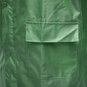 Pelerina cu gluga impermeabila L din poliester cu membrana PVC fante de aerisire, 2 buzunare si fermoar verde, Cod: BK77402, Breckner Germany - Img 5