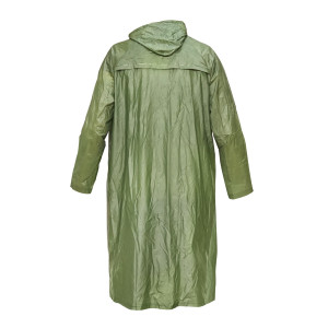 Pelerina cu gluga impermeabila XXL din PVC, 2 buzunare, inchidere cu capse, verde inchis,Cod: BK77429, Breckner Germany - Img 3