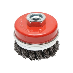 Perie sarma cu toroane tip cupa cu fir rasucit 65mm, M14, Cod: BK77742, Brand: BRECKNER GERMANY - Img 1