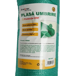 Plasa umbrire 35% latime 2m, lungime 100m verde din polietilena cu protectie UV, Cod: DISMG74, Brand: BRECKNER GERMANY - Img 3