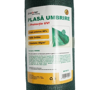 Plasa umbrire 85% latime 2m, lungime 50m verde din polietilena cu protectie UV, Cod: DISLN66, Brand: BRECKNER GERMANY - Img 3