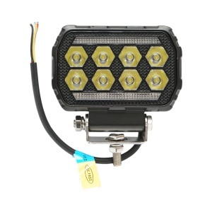 Proiector dreptunghiular LED cu DRL 9-36V, 28W alb-galben, carcasa aluminiu 112x75x45mm IP68 Breckner Germany, BRECKNER GERMANY, BK91011