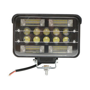Proiector/lampa slim cu cozoroc 78W 4 zone SMD si 6 LED-uri cu lupa 10-30V 12V/24V, Cod: BK77058, Brand: BRECKNER GERMANY - Img 1