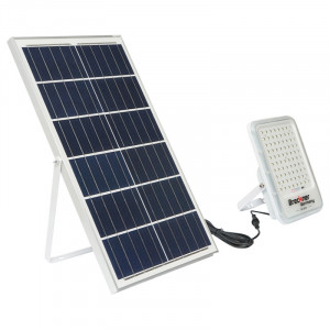 Proiector LED, 20W, cu panou solar, 35W, telecomanda, baterie 3,2V/30Ah, Cod: BK87487 Echivalență: DISDW65, Breckner Germany - Img 5