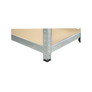 Raft metalic cu 5 polite MDF, 180x120x40cm, 250kg/polita, montaj fara suruburi, galvanizat, Cod: BK92957, Echivalență: DISEG52, Breckner Germany - Img 7