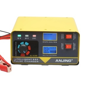 Redresor incarcator smart digital baterie 12V/24V, 260W, 20A, Li-ion, Plumb Acid, AGM, WET, SLA, functie reparare inteligenta, protectii multiple, DISRR32 - Img 5