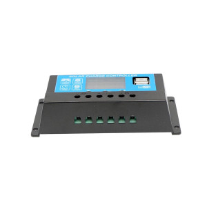 Regulator tensiune pentru panou solar 10A 12V/24V 2X port USB, Cod: BK87430, - Img 3