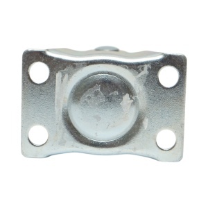 Roata fixa 73x25mm fara frana, polipropilena alba, placa otel 70x44mm 45kg, DISVF96 - Img 3