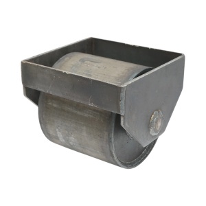 Rola rulare container basculabil 200x178mm, suport sudabil, otel brut, DISVF10