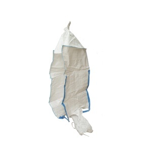 Sac big bag 95x95x140cm alb, capacitate 1000kg, tip U-Panel nelaminat, fusta incarcare, tub descarcare, DISUX11 - Img 2