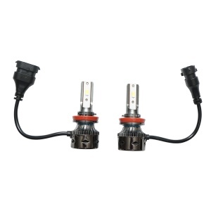 Set 2 becuri auto LED H11, 27W, 12V lumina alb rece, BK79834