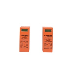 Set 2 cartuse pentru descarcator supratensiune DC SPD 2P-40KA 500V Leader, Leader, DISKP07