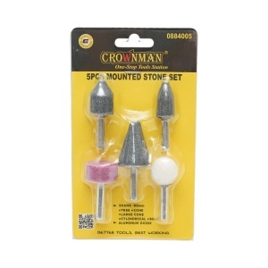 Set 5 pietre slefuire cu tija 6mm Crownman, CROWNMAN, DISUG19 - Img 5