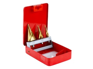 Set de burghie pentru trepte 3 piese Titan-nitrit - Img 1