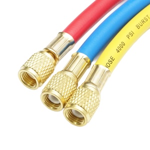Set furtun 90 cm 3 culori pentru incarcare freon R-410a, Cod: DISMW42, Brand: AUTOSPEED - Img 3