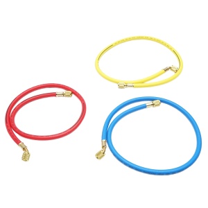 Set furtun 90 cm 3 culori pentru incarcare freon R12, R22, R134a, 404, 502, Cod: DISMW40, Brand: AUTOSPEED - Img 2