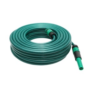 Set rola 20m furtun gradina PVC impletit 1/2 inch cu duza stropit reglabila, conectori si adaptor robinet 3/4-1/2 inch Breckner Germany, BRECKNER GERMANY, BK99029