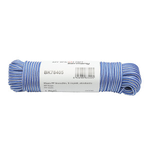 Sfoara PP impletita 5mmx25m, alb/albastru, Cod: BK78405 Echivalență: DISLT07, Breckner Germany - Img 1
