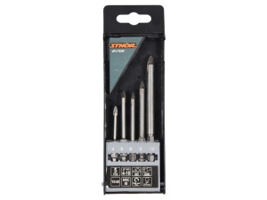 STHOR Set de burghie pentru sticlă și gresie 5 piese (4, 5, 6, 8, 10 mm) - Img 4
