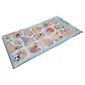 Sticker 3D Capybara – 21 cm, Decor Autocolant Adorabil