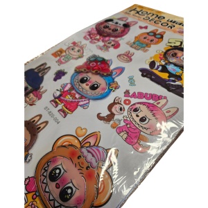 Sticker de Perete Labubu – Home Decor 59×36 cm – Model 2 - Img 3