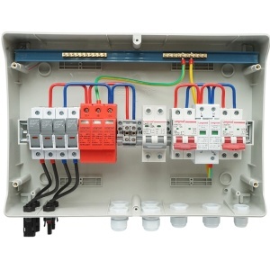 Tablou sigurante echipat DC/AC 3KW-5 KW cu protectie la baterii de 125Ah pentru invertoare ON/OFF Grid prosumator, BRECKNER GERMANY, DISEX36 - Img 7