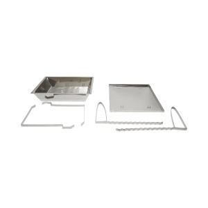 Tava pentru descapacit cu sita din inox 520x415x110mm, Cod: DISKS42 - Img 3