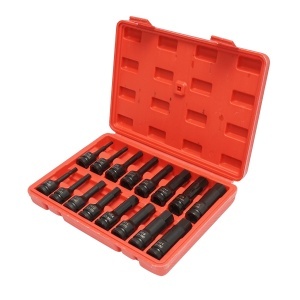 Trusa chei tubulare de impact hexagonale lungi H5-H21, patrat 1/2 inch Cr-Mo 16 piese , Cod: DISTT03 - Img 2
