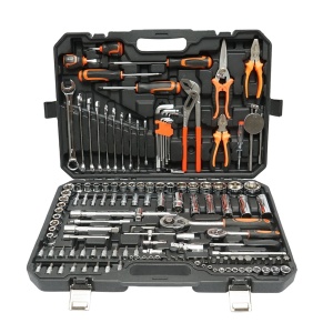 Trusa chei tubulare lungi, fixe, biti, imbus, surubelnite si scule 142 piese , Cod: BK80649, Brand: BRECKNER GERMANY - Img 1