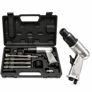 Trusa ciocan pneumatic de impact 3500BPM, 4 dalti 170mm, presiune 6.3 bar 8 piese Breckner Germany, BK00520