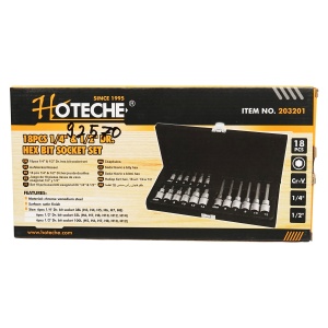 Trusa profesionala de tubulare 1/4 si 1/2 cu imbus H3 - H12, Cod: BK92570, Brand: HOTECHE - Img 2