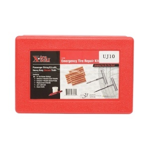 Trusa vulcanizare anvelope tubeless la rece cu snur 100mm, ac insertie, ac spirala, lubrifiant, cutter, chei imbus 57 piese X-TRA SEAL, DISUJ10 - Img 2