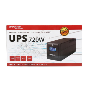 UPS 1000VA/600W cu baterii 2x7.5Ah si 4 prize shuko, LCD, USB, Cod: BK69766, Brand: BRECKNER GERMANY - Img 3