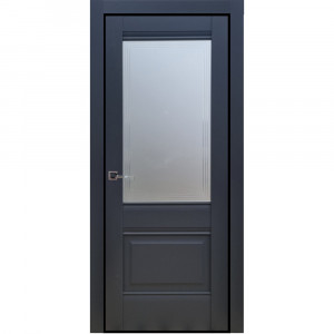 Usa interior, Lorrene G, lemn & mdf, 70x200cm, antracit mat, reversibila, Doors