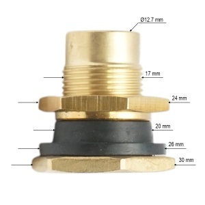 Valva roata camion tubeless alama 27mm SP8, DISVG96