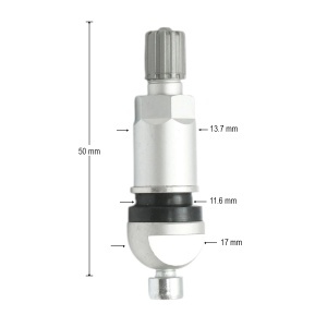 Valva roata tubeless aluminiu compatibila senzor TPMS-5, DISRW28