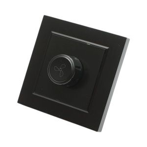 Variator de tensiune ventilator negru incastrat 500W, 220V, ABS 80x80mm, DISRP43