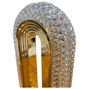 Veioză Ambientală Cristal – 3 Moduri de Iluminare, Portabilă, cu Acumulator Intern, 10x26cm - Img 4