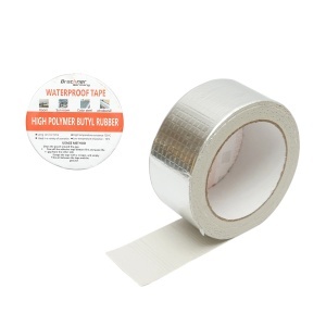 Banda butilica hidroizolanta autoadeziva cu folie de aluminiu 50mmx5m Breckner Germany, BRECKNER GERMANY, BK91210