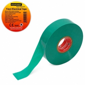 Banda izolatoare verde vinil 19mm x 20m Premium Super Power 33+ HighPower, AAB851