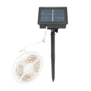 Banda LED cu panou solar 5V, 10m, telecomanda RGB+IC IP65, Cod: BK79084, Brand: BRECKNER GERMANY - Img 1