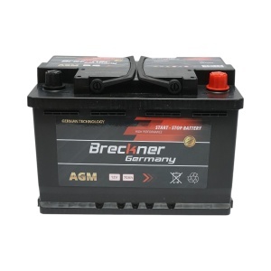 Baterie auto AGM start-stop 12V/70Ah, 700A la pornire 275x175x195mm Breckner Germany, BK79905