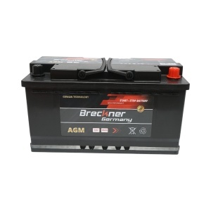 Baterie auto AGM start-stop 12V/95Ah, 1000A la pornire 350x175x195mm Breckner Germany, BK79907