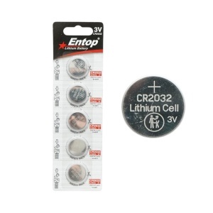 Baterie litiu CR2032 3V tip pastila 5 buc/set Entop, DISVN45