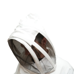 Bluza apicola alba cu masca de protectie tip gluga marimea L, Cod: DISTT80 - Img 6