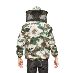 Bluza apicola tip camuflaj marimea XL cu masca protectie, Cod: DISKR76 - Img 3